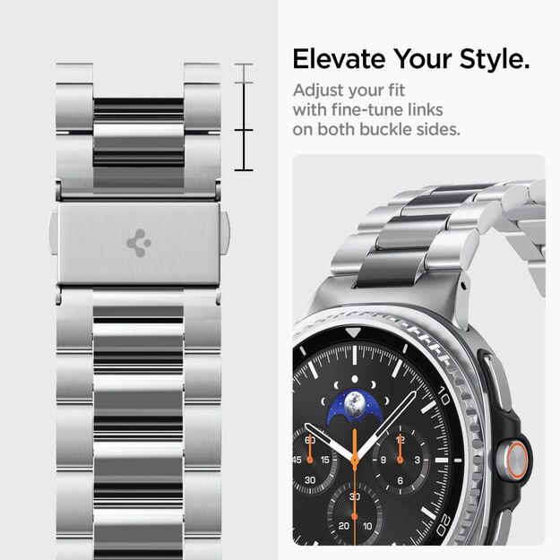 Spigen Modern Fit Band for Samsung Galaxy Watch 40/44/46 mm - Silver 12