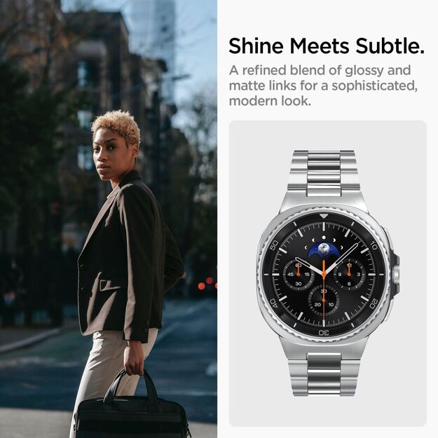 Spigen Modern Fit Band for Samsung Galaxy Watch 40/44/46 mm - Silver 8