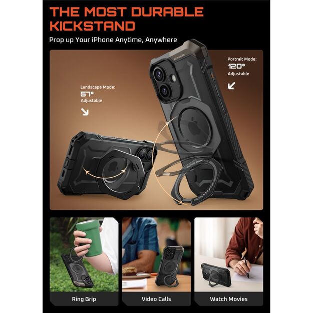 Supcase UB Grip Mag MagSafe Case for iPhone 17 - Black 3