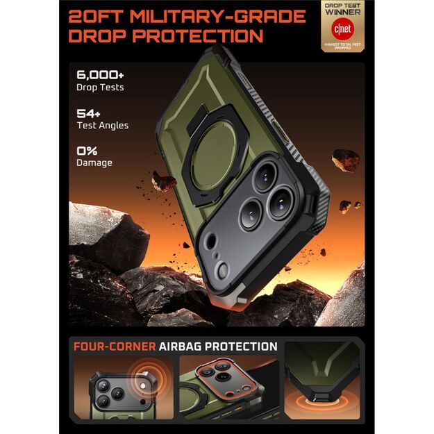 Supcase UB Grip Mag MagSafe Case for iPhone 17 Pro Max - Green 2