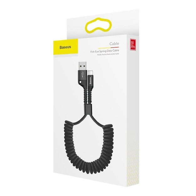 Baseus Fish Eye spring USB-A / Lightning 2A cable 1m - black 5