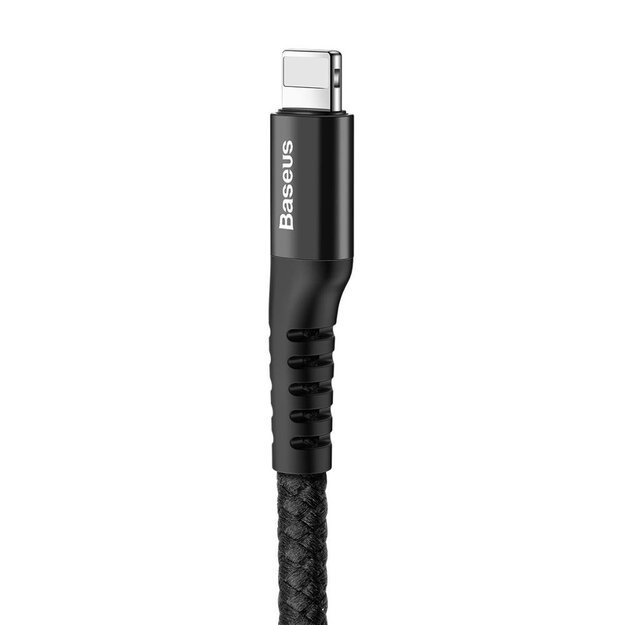 Baseus Fish Eye spring USB-A / Lightning 2A cable 1m - black 1