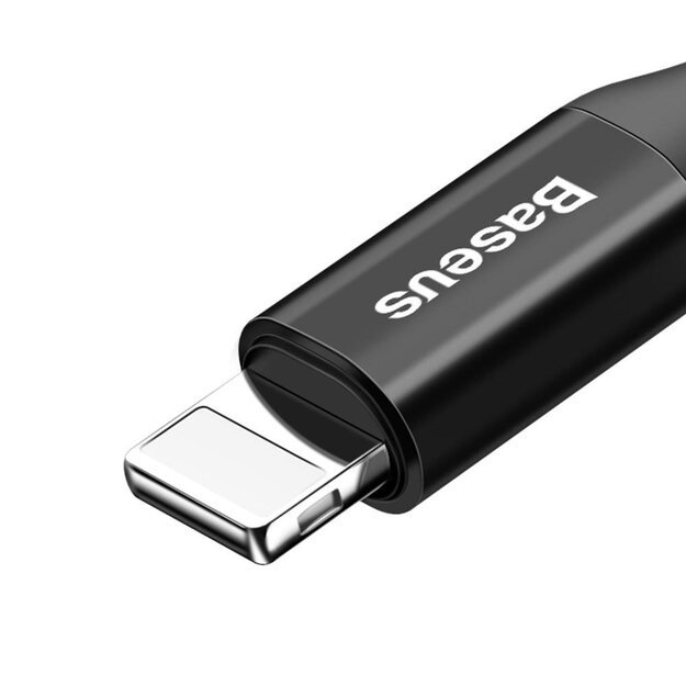 Baseus Fish Eye spring USB-A / Lightning 2A cable 1m - black 3