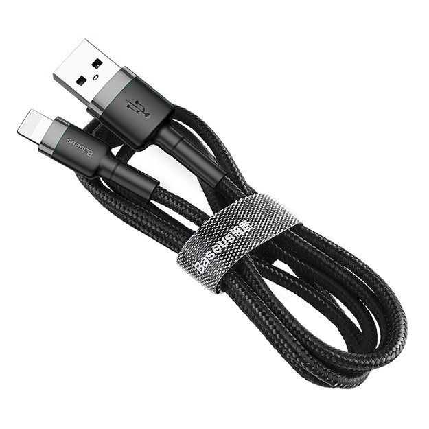 Baseus Cafule USB-A / Lightning 2.4A QC 3.0 cable 0.5 m - black-gray 1