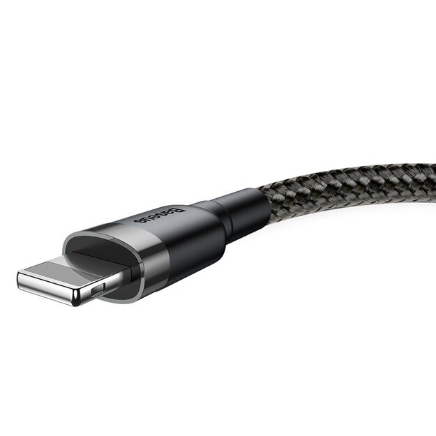 Baseus Cafule USB-A / Lightning 2.4A QC 3.0 cable 0.5 m - black-gray 2