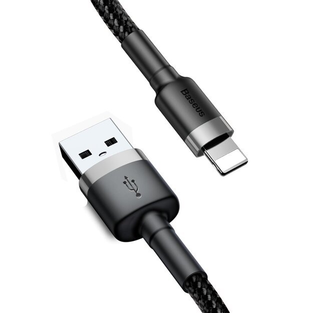 Baseus Cafule USB-A / Lightning 2.4A QC 3.0 cable 0.5 m - black-gray 5