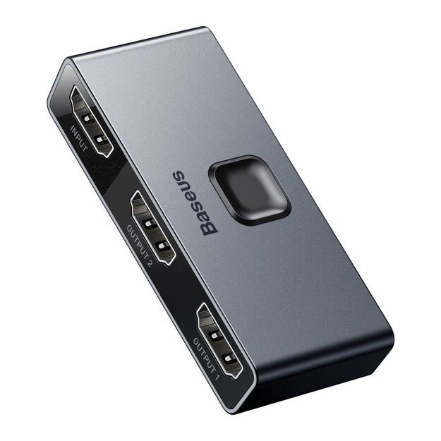 Baseus bidirectional switch splitter switcher HDMI - 2x HDMI 4K / 30 Hz gray (CAHUB-BC0G) 2