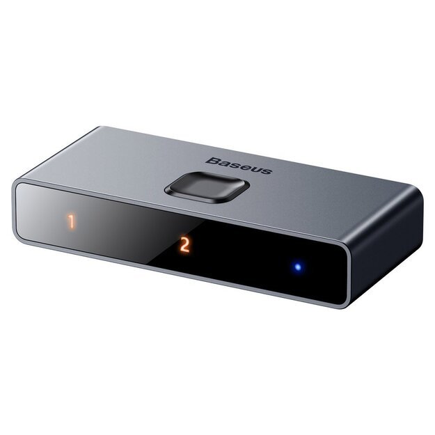 Baseus bidirectional switch splitter switcher HDMI - 2x HDMI 4K / 30 Hz gray (CAHUB-BC0G) 3