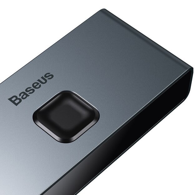 Baseus bidirectional switch splitter switcher HDMI - 2x HDMI 4K / 30 Hz gray (CAHUB-BC0G) 5
