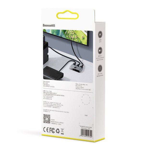 Baseus bidirectional switch splitter switcher HDMI - 2x HDMI 4K / 30 Hz gray (CAHUB-BC0G) 22
