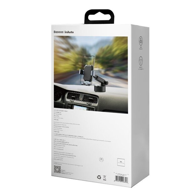 Baseus telescopic gravity car holder for the windshield black (SUYL-TK01) 4