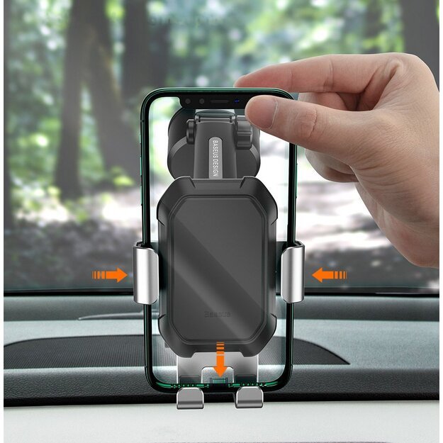 Baseus telescopic gravity car holder for the windshield black (SUYL-TK01) 13