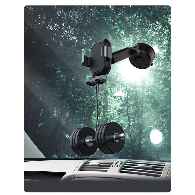 Baseus telescopic gravity car holder for the windshield black (SUYL-TK01) 18