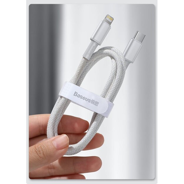 Baseus CATLGD-A02 Lightning - USB-C PD cable 20W 480Mb/s 2m - white 19