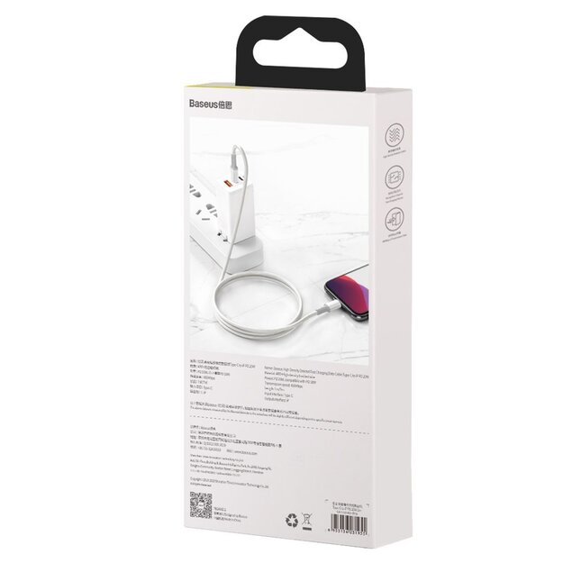 Baseus CATLGD-A02 Lightning - USB-C PD cable 20W 480Mb/s 2m - white 5