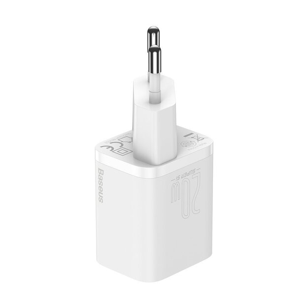 Baseus Super Si 1C fast charger USB Type C 20W Power Delivery + USB Type C - Lightning cable 1m white (TZCCSUP-B02) 1