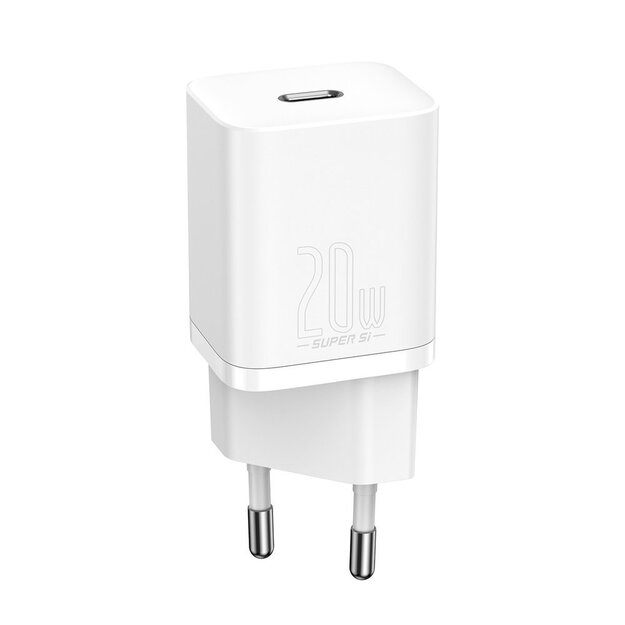 Baseus Super Si 1C fast charger USB Type C 20W Power Delivery + USB Type C - Lightning cable 1m white (TZCCSUP-B02) 4