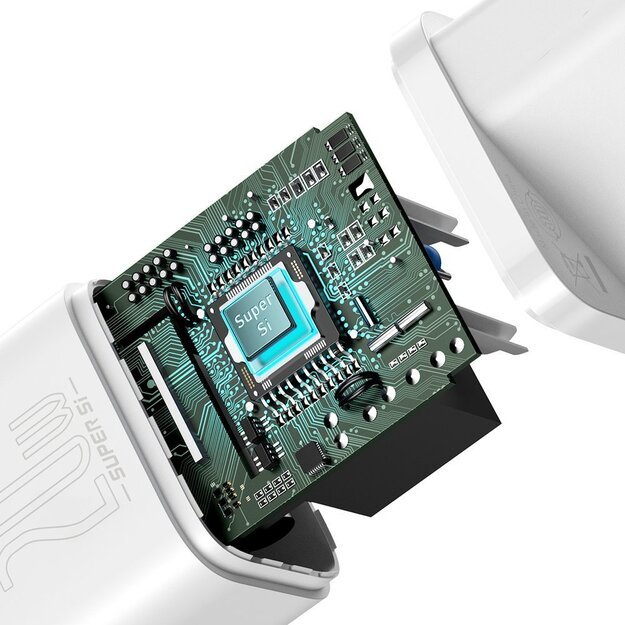 Baseus Super Si 1C fast charger USB Type C 20W Power Delivery + USB Type C - Lightning cable 1m white (TZCCSUP-B02) 9