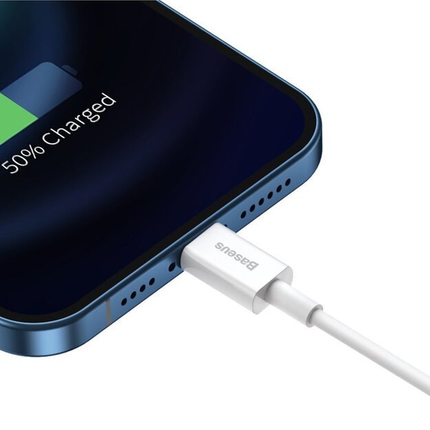 Baseus Superior USB - Lightning cable 2.4A 0.25 m White (CALYS-02) 7