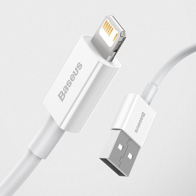 Baseus Superior USB - Lightning cable 2.4A 0.25 m White (CALYS-02) 11