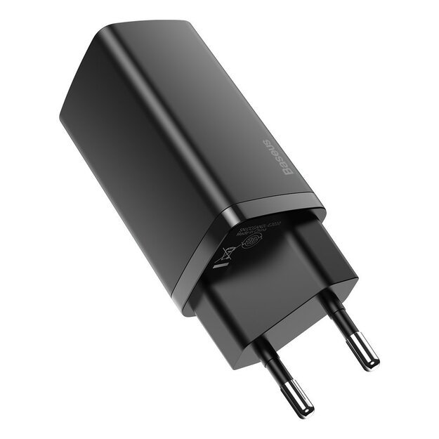 Baseus GaN2 Lite fast charger 65W USB / USB Type C Quick Charge 3.0 Power Delivery (gallium nitride) black (CCGAN2L-B01) 2