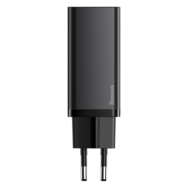 Baseus GaN2 Lite fast charger 65W USB / USB Type C Quick Charge 3.0 Power Delivery (gallium nitride) black (CCGAN2L-B01) 1
