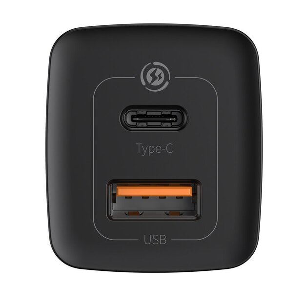 Baseus GaN2 Lite fast charger 65W USB / USB Type C Quick Charge 3.0 Power Delivery (gallium nitride) black (CCGAN2L-B01) 3