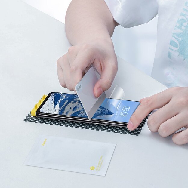 Baseus 2x Full Screen Protector Film 0.15mm for Xiaomi Redmi K40 / K40 Pro / Poco F3 Transparent (SGMIK40-02) 19