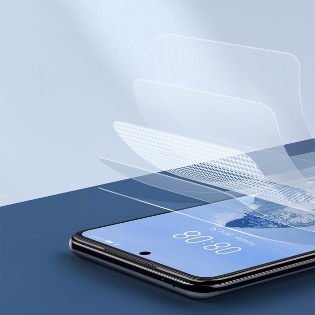 Baseus 2x Full Screen Protector Film 0.15mm for Xiaomi Redmi K40 / K40 Pro / Poco F3 Transparent (SGMIK40-02) 8