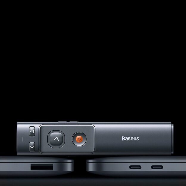 Baseus Orange Dot wireless laser pointer for presentations - gray (with battery) 11