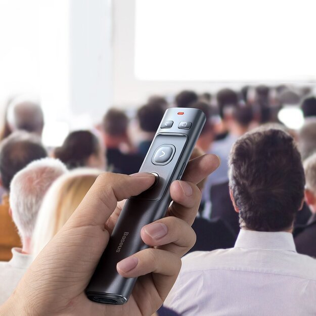 Baseus Orange Dot wireless laser pointer for presentations - gray (with battery) 6
