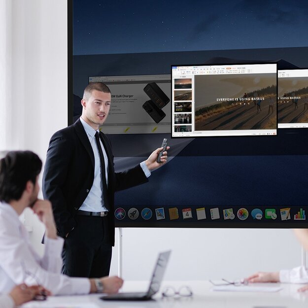 Baseus Orange Dot wireless laser pointer for presentations - gray (with battery) 9