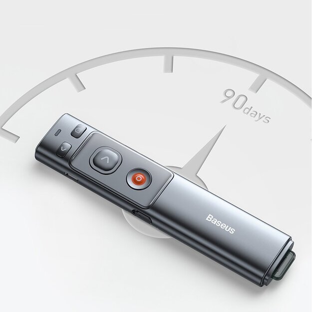Baseus Orange Dot wireless laser pointer for presentations - gray (with battery) 13