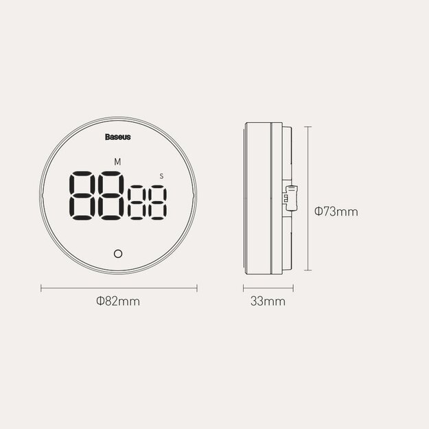 Baseus Heyo Pro rotary timer electronic timer gray (FMDS000013) 19