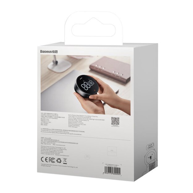 Baseus Heyo Pro rotary timer electronic timer gray (FMDS000013) 5