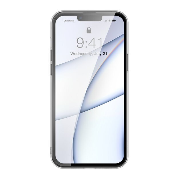 Baseus Frosted Glass Case Cover for iPhone 13 Pro Hard Cover with Gel Frame black (ARWS000401) 7