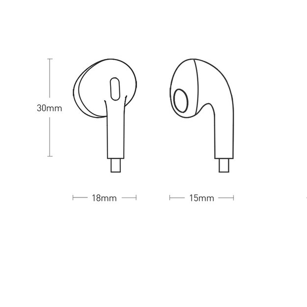 Baseus Encok H17 3.5mm minijack wired headphones white (NGCR020002) 1