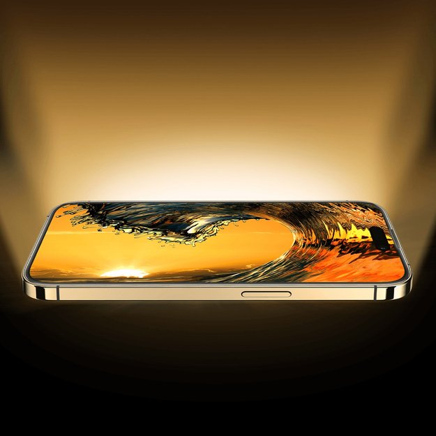 Baseus Full Screen Tempered Glass for iPhone 14 Pro with Speaker Cover 0.4mm + Mounting Kit 9