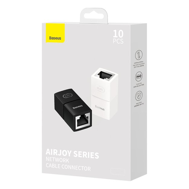 Network coupler Ethernet RJ-45 cable connector Baseus AirJoy Series 10 pcs - white 7