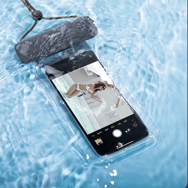 Baseus AquaGlide BS-PC029 case waterproof IPX8 with Slide Lock system - black 10