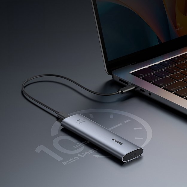 Baseus FlyJoy M.2 NVMe 10Gb/s SSD Caddy - Gray 13