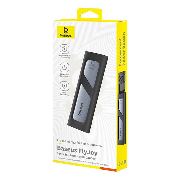 Baseus FlyJoy M.2 NVMe 10Gb/s SSD Caddy - Gray 6