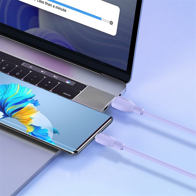Baseus Pudding 100W USB-A - USB-C Cable 2m - Purple 6
