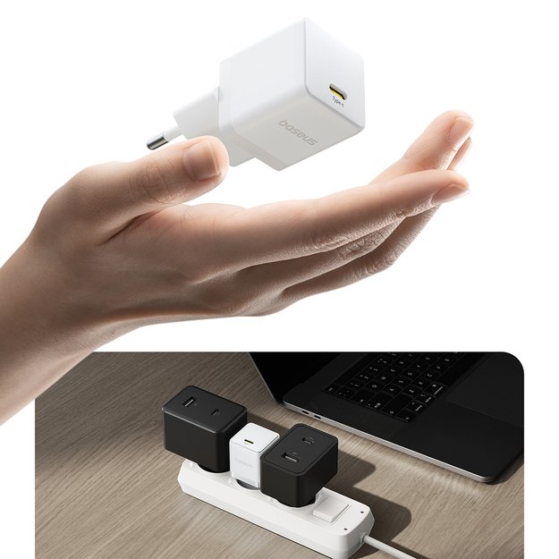 Baseus Palm 20W USB-C Wall Charger - White 10