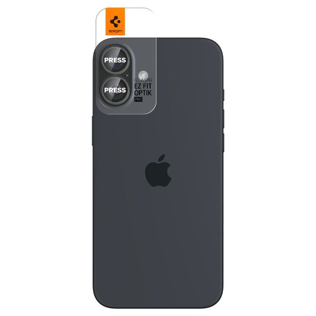 Spigen Glas.tR EZ Fit Optik Pro Tempered Glass for iPhone 16 / 16 Plus / 17 (2 pcs.) 1