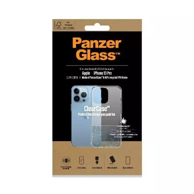 PanzerGlass ClearCase antibacterial Military Grade certified case for iPhone 13 Pro - transparent 1