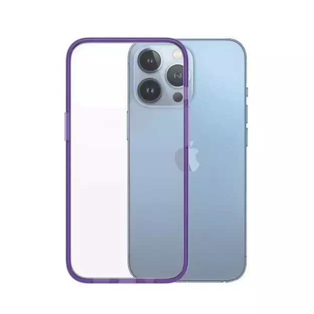 PanzerGlass ClearCase antibacterial Military Grade certified case for iPhone 13 Pro - transparent purple 6