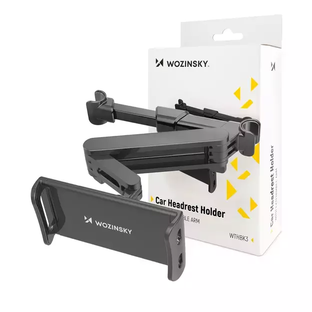 Wozinsky Adjustable Headrest Holder for Tablet or Phone Black (WTHBK3) 6