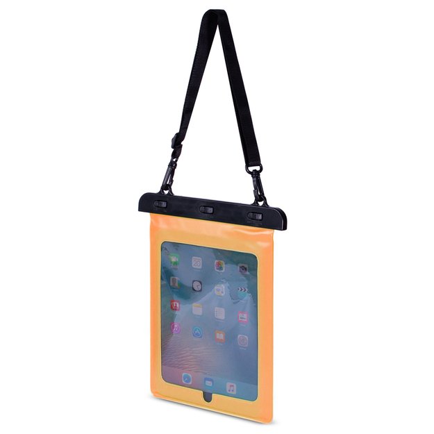 Waterproof PVC tablet case - orange 1