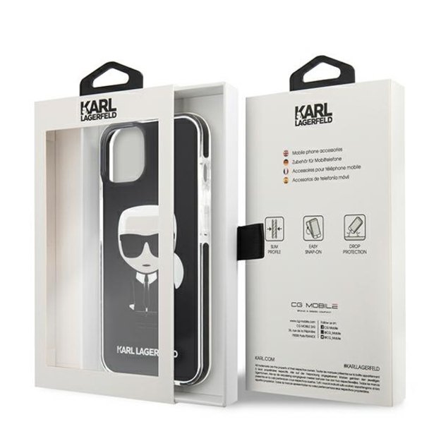 Karl Lagerfeld KLHCP13STPEIKK iPhone 13 mini 5,4   hardcase czarny/black Iconik Karl 7